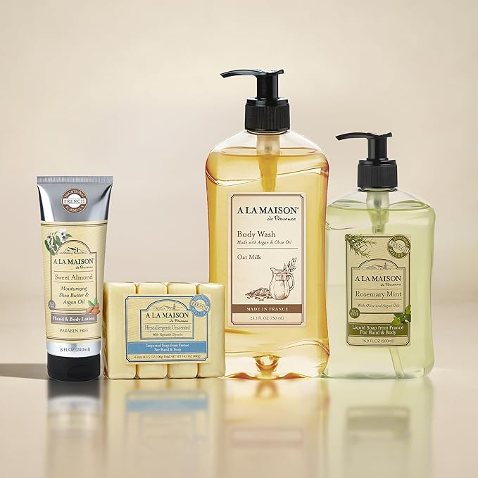 A LA MAISON French Liquid Hand Soap, Citrus Blossom - Natural Hand Wash Made with Essential Oils - Biodegradable, Plant-Based, Vegan, Cruelty-Free, Alcohol & Paraben Free (16.9 oz, 6 Pack)