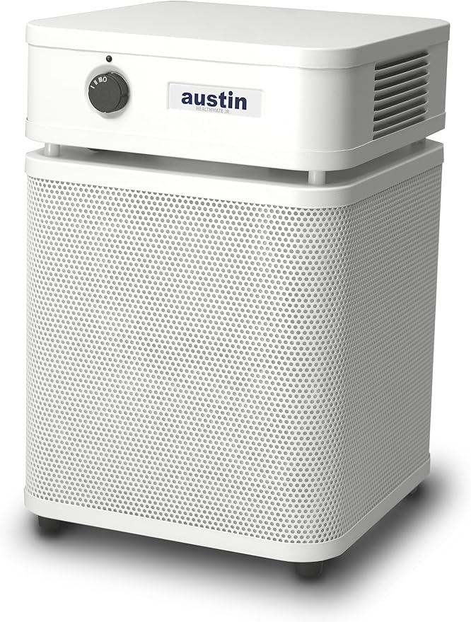 Austin Air HealthMate Plus Junior Air Purifier, White - Advanced 4- Stage Filtration Air Purifiers For Home with Activated Carbon & Zeolite - Ideal as Air Purifiers for Bedroom, Model A250