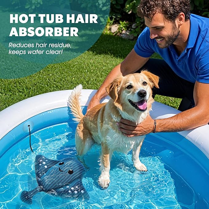 Hot-Tub-Scum-Absorber-Devilfish-Hot-Tub-Floating-Sponge-Scum-Remover Reusable-Scum-Bug-Hot-Tub-Oil-Scum-Absorbing-Sponge for Keep Water Cleaner Spa Pool Bath Scum-Hot-Tub-Accessories 2 Pack