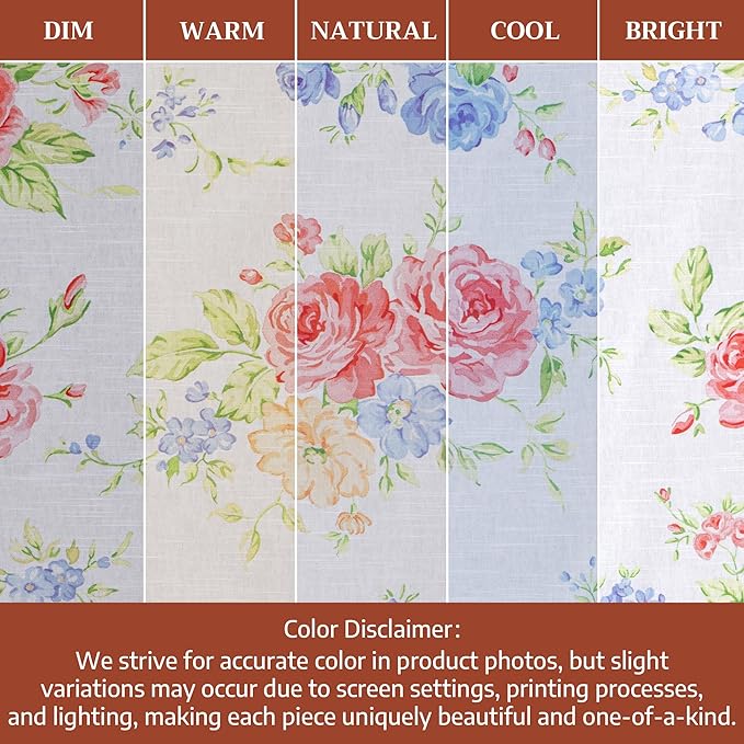 Maison d'Hermine Kitchen Towels Set of 3 100% Cotton 27.50" x 20" Reusable Cloth Tea Dish Towels Absorbent with Hanging Loop for Kitchen,Home,Dining,Cocktail Parties Spring/Summer (Vintage Floral)