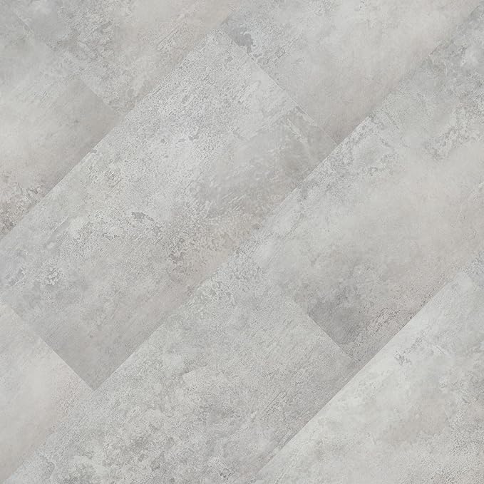 MSI Rivello 12 in. x 24 in. Luxury Vinyl Flooring, Rigid Core Planks, LVT Tile, Waterproof LVT, Wood Grain Finish, 12 MIL Wear Layer, 5 mm Thick, 19.37 sq. ft./Case, Mountains Gray