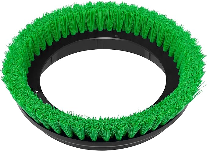 Commercial Scrub Brush for Orbital Floor Scrubber, Compatible with Oreck Orbiter XL ORB550MC, Bissell BGEM9000, 12" Diameter, Light-Duty Brush, Green