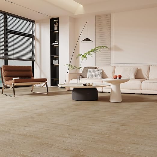 3D Peel and Stick Vinyl Floor Tile Roll Wood Plank Sticker 23"x 393"/64 Sq.Ft, for Home Apartment Room Self Adhesive Easy DIY Removable Waterproof Thicken Floor Covering Wood