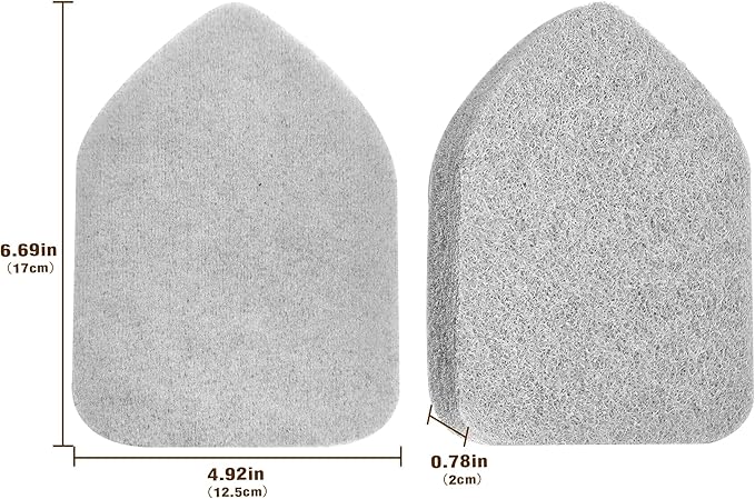 NEWE Shower Scrubber Refill Pads, Tub Tile Scrubber Replacement Head for Cleaning Bathroom Bathtub Sink Toilet (2pcs Scouring Pad)