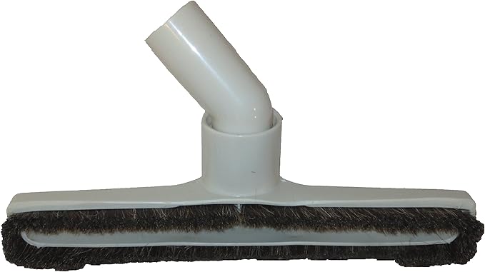 Fitall Generic Plastic Floor Brush with Horse Hair Bristles Tool Attachment Fits 1.25 Inch Vacuum Cleaner Wands, 10 Inch Wide Cleaning Path, White.
