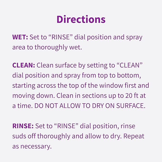 Rejuvenate Outdoor Window Spray and Rinse Cleaner with Hose End Adapter, 32 oz, 2 Pack