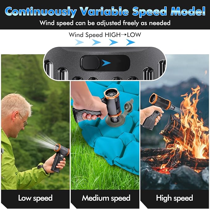 150000RPM Electric Air Duster: Continuously Variable Speed Powerful Air Blower for Computers PC Cleaning - 8000mAh Portable Turbo Fan for Home Car Office - College Back to School Gifts
