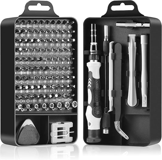 Precision Screwdriver Set, Premium 115 in 1 Magnetic Repair Tool Kit for Electronics, Computer, iPhone, Laptop, Game Console, Watch, Eyeglasses, and DIY