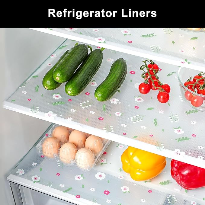 Cooyes Shelf Liner – Premium Non-Adhesive Cabinet & Drawer Liner for Kitchen – Waterproof Shelf Paper with Modern Pattern – Durable EVA Cabinet Mat – Easy to Cut （12" W x 360" L）