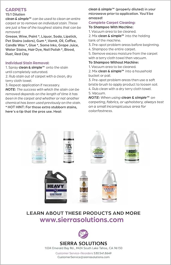 clean & simple™ SUPER CLEANER - Concentrated All-Purpose, Multi-Surface Cleaner, Non-Toxic, Biodegradable