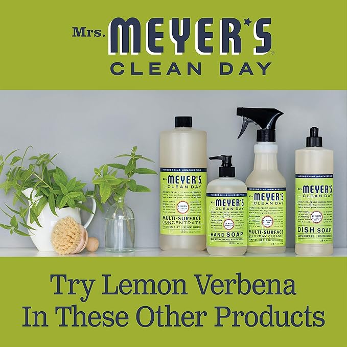 MRS. MEYER'S Clean Day Vinegar Gel Cleaner, Lemon Verbena (12 Fl Oz, Pack of 1)