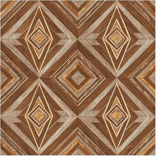 Nuxovilar Peel and Stick Vinyl Flooring, 12x12 Inch Geometric Wood Parquet Pattern, Self-Adhesive Flooring (10 Pcs)