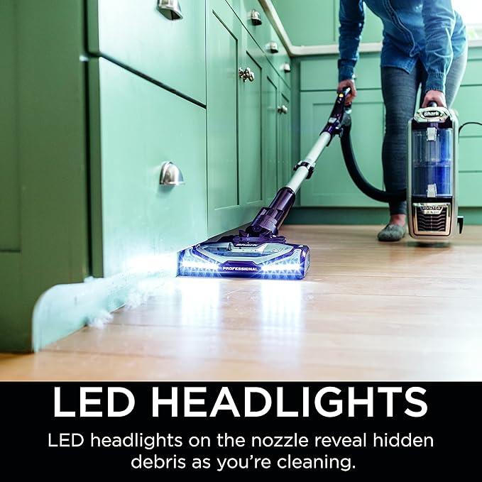 Shark NV752 Rotator Powered Lift-Away TruePet Upright Vacuum with HEPA Filter, Large Dust Cup Capacity, LED Headlights, Upholstery Tool, Perfect Pet Power Brush & Crevice Tool, Bordeaux