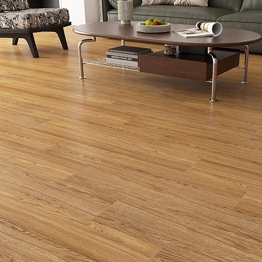 Yenhome 6"X36" Peel and Stick Vinyl Flooring Waterproof Peel and Stick Floor Tile Bathroom Kitchen Flooring Temporary Self Adhesive Floor Tiles for Renter Wood Scratch Resistant 35Plank 52.5Sq.Ft