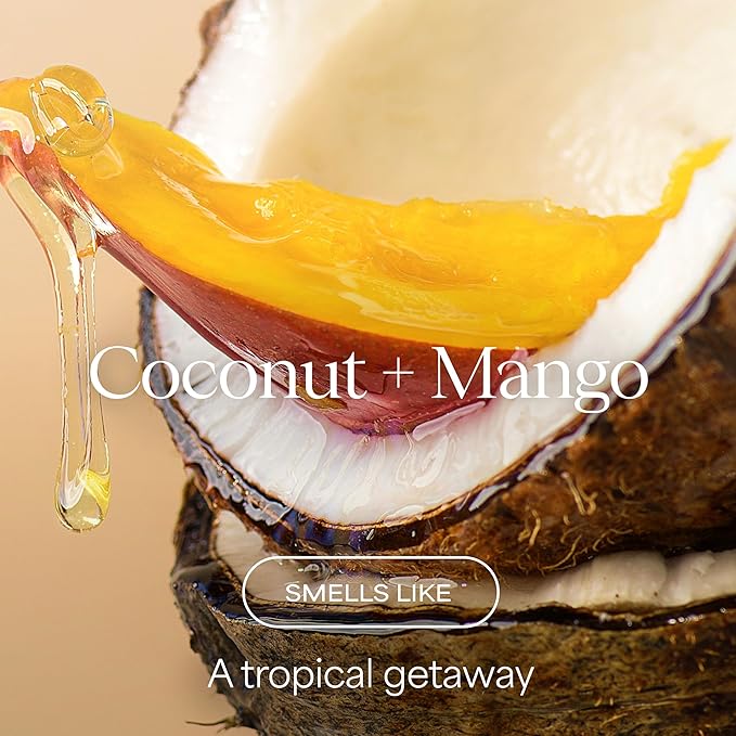 RAW SUGAR Coconut Mango Glow Hand Wash, 12 Fl Oz (Pack of 4) Liquid Hand Soap for Kitchen or Bathroom, Cleanses & Refreshes Hands, Formulated without SLS/SLES & Parabens