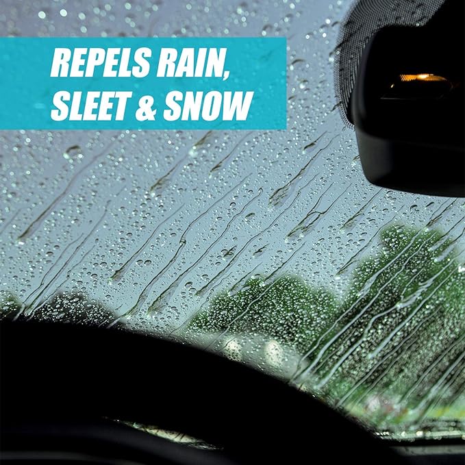 Invisible Glass 92184-3PK Glass Cleaner + Rain Repellent 2-in-1 Windshield and Window Spray, Cleans Auto Glass, Repels Rain, Sleet, Snow, Improves Wet Weather Visibility – 22 fl oz (Pack of 3)