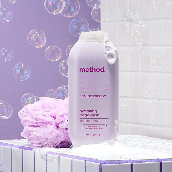 Method Body Wash, Serene Escape, Magnolia + Rose Hip + Monoi Oil notes, 18oz