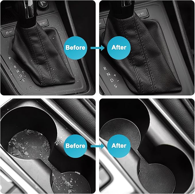 FiveJoy Car Cleaning Gel Kit - Universal Car Detailing Putty for Car Interior - Reusable Clean Goop Cleaner Supplies Auto Slime for Home, Office, Keyboard, Computer (Purple, 3Pack (16.8oz))