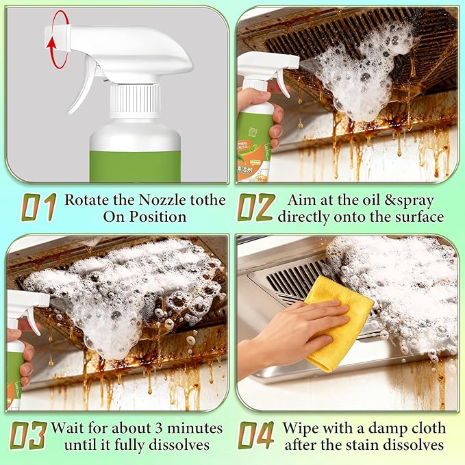 Natural Formula household Appliances,Multipurpose Home & Kitchen Cleaner Spray, Kitchen Appliance Cleaner,For Hold,Oven,Stove,Range Hood(300ML)