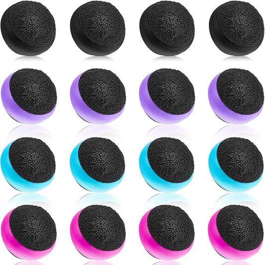 Suclain 16 Pack Touch Screen Cleaner Balls Phone Cleaning Ball Microfiber Touch Car Screen Glass Cleaner for Computer Laptop Monitor Camera Lens Gift(Black,Blue,Rose Red,Purple)