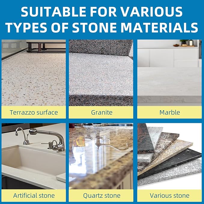 500ml Stone Cleaner for Marble, Granite & Tile – Heavy-Duty Stain, Rust & Limescale Remover with Deep Penetrating Formula – Marble Cleaner for Kitchen, Bathroom, Concrete & Outdoor Stone Surfaces