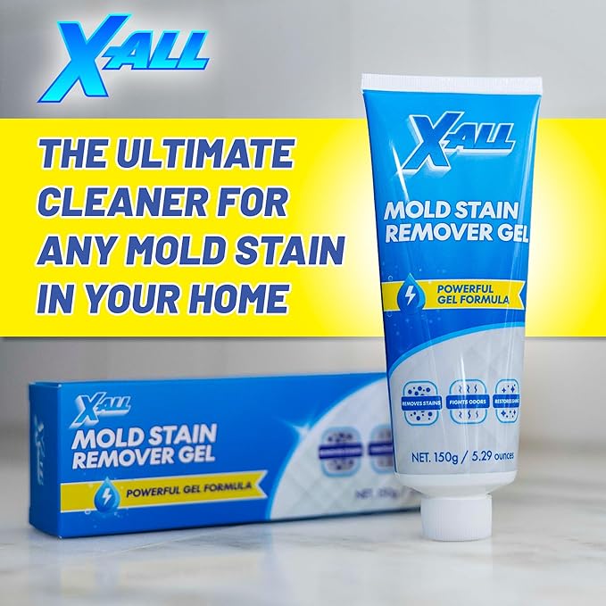 X-ALL Mold Stain Remover - Heavy Duty Mold Stain Cleaner for Bathroom Grout, Tile, Shower, Washing Machine Seal - 150g