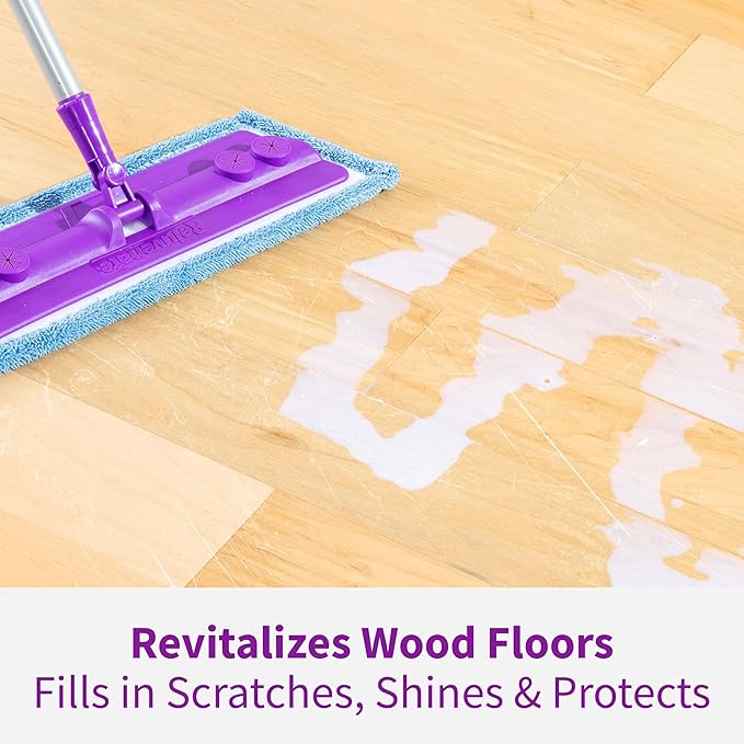 Rejuvenate Professional Wood Floor Restorer Fills Scratches, Shines And Protects Wood Flooring For A High Gloss Shine, 32 Ounces, 6 Pack