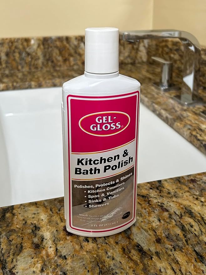 Industries Gel-Gloss Kitchen and Bath Cream Wax Polish, 8 Fluid Ounces -GG-8