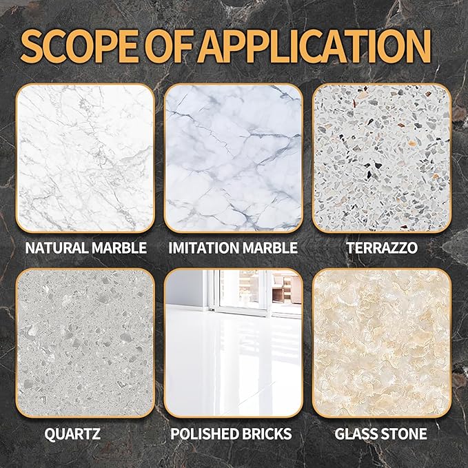 Marble Polishing Powder – for Granite, Marble & Stone Surfaces，Restores Shine & Removes Scratches，Professional Polish for Countertops, Floors & Walls，2.2LB (1 Piece)