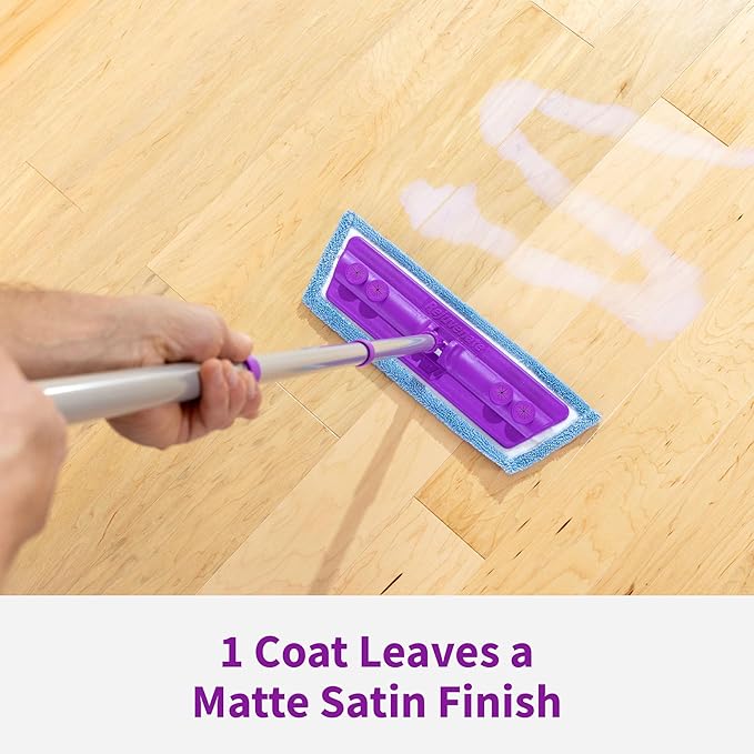 Rejuvenate Professional Wood Floor Restorer Fills Scratches, Shines And Protects Wood Flooring For A Matte Satin Shine, 32 Ounces