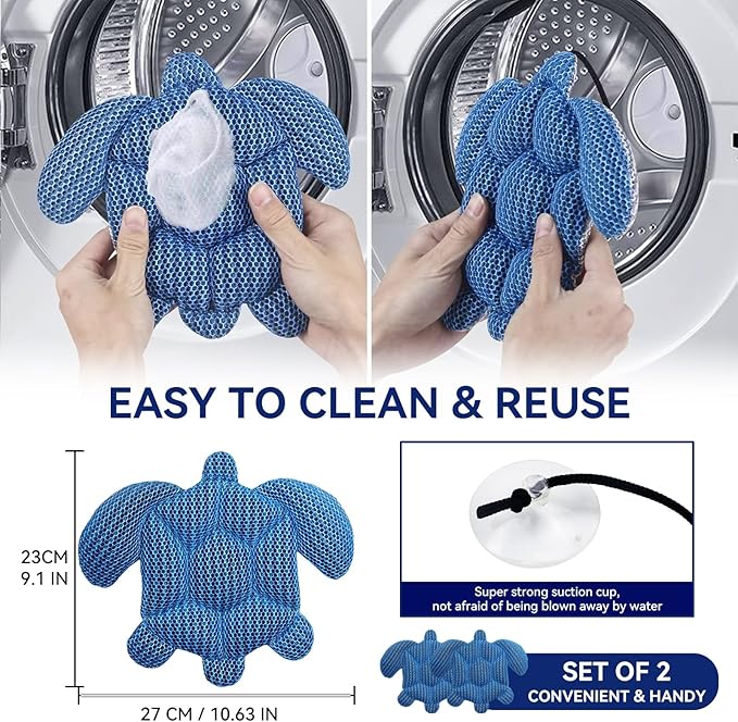 1× Hot Tub Scum Absorber for Spa Hot Tub, Scum Turtle Hot Tub Cleaner Hot Tub Sponges to Soak up Oils, Hot Tub Scum Sponge- Keeps Your Hot Tub Water Clean and Clear