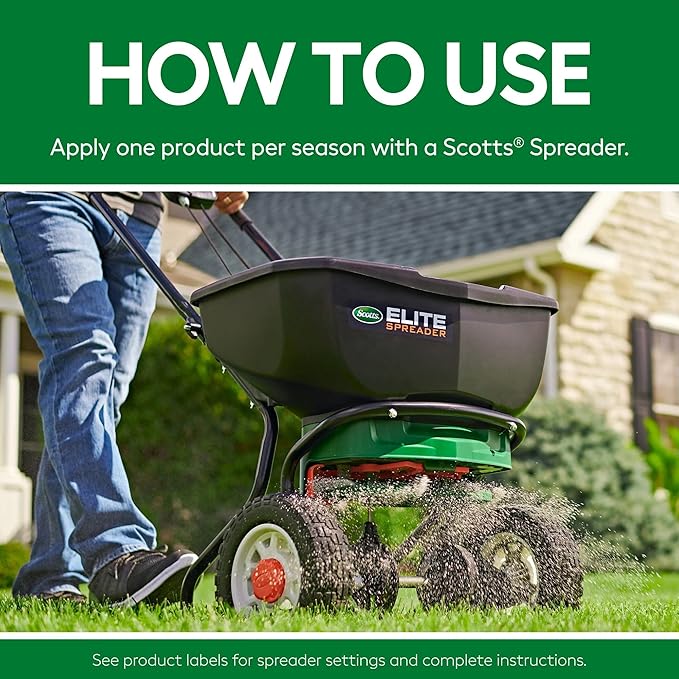 Scotts Turf Builder Weed & Feed5, SummerGuard and WinterGuard, 3 Bag Bundle, Large Lawns