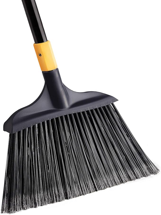 Yocada Heavy-Duty Broom Outdoor Commercial for Courtyard Garage Lobby Mall Market Floor Home Kitchen Room Office Pet Hair Rubbish 54Inch