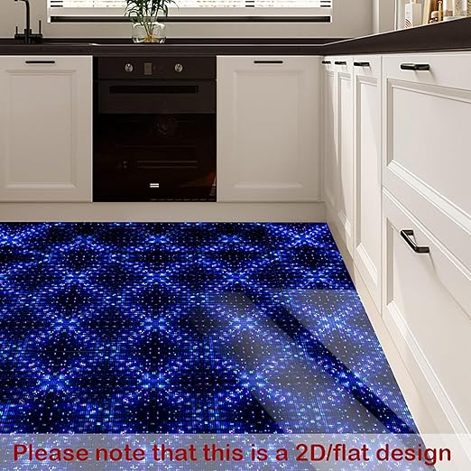 Nuxovilar Peel and Stick Vinyl Floor Tiles - 11.8"x11.8" Colorful Pixel Pattern, 10 Pcs Self-Adhesive Peel and Stick Flooring for Easy Room Upgrade