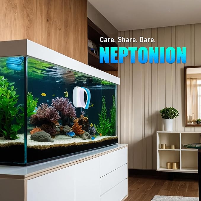 Magnetic Aquarium Fish Tank Glass Algae scrapers Glass Cleaner Scrubber Clean Brush [Floating,Scratch-Free,Non-Slip,magnetizing] XL