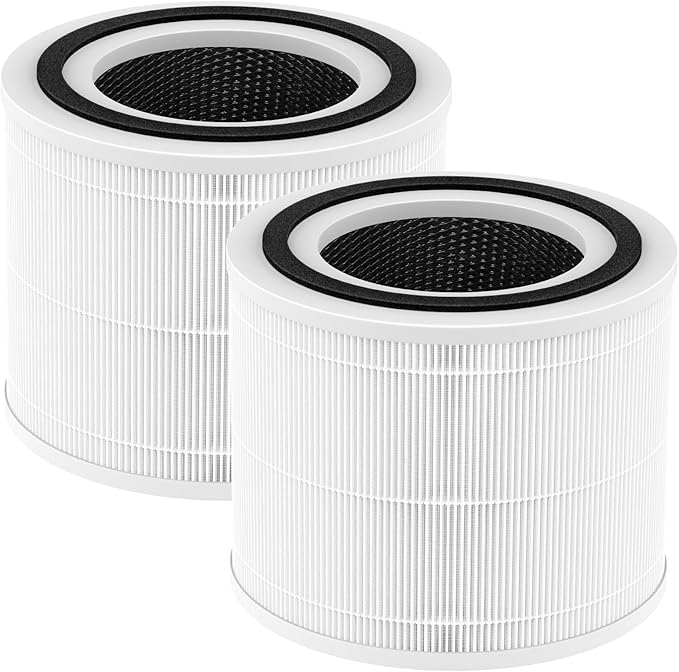240 HEPA Replacement Filter Compatible with PuroAir 240 Air Purifier, 3 in 1 Grade Filtration HEPA 14 with Activated Carbon for 99.97% Air Pollutants Home Room, 240 Replacement HP-14 Filter, 2 Pack