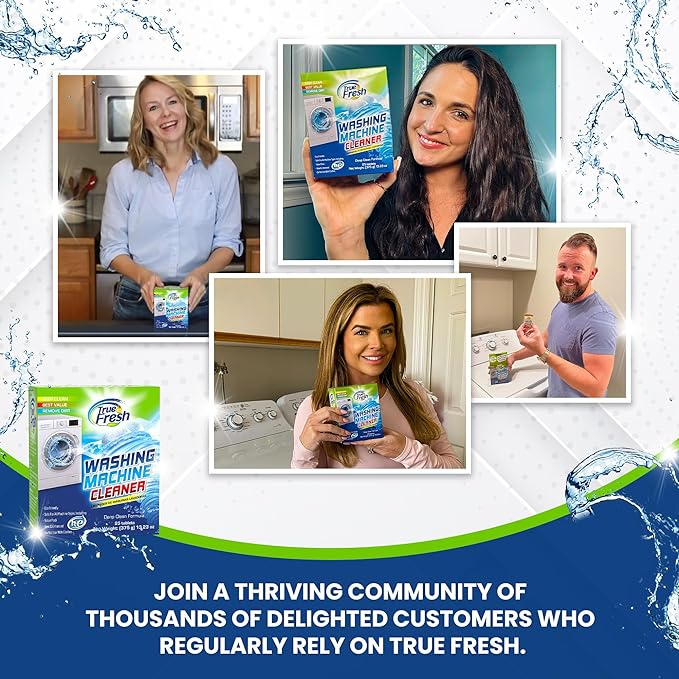 Washing Machine & Dishwasher Cleaner Tablets - 48-Pack Bundle Compatible with Front Loader Top Loader & He Machines and all Dishwashers Removes Buildup Lime Scales and residues - Septic Safe