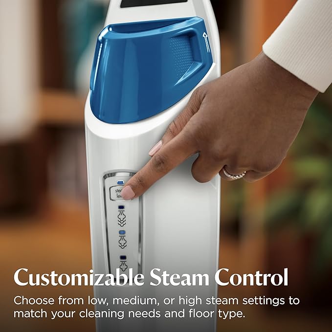 Bissell Power Fresh Steam Mop with Natural Sanitization, Floor Steamer, Tile Cleaner, and Hard Wood Floor Cleaner with Flip-Down Easy Scrubber, 1940A