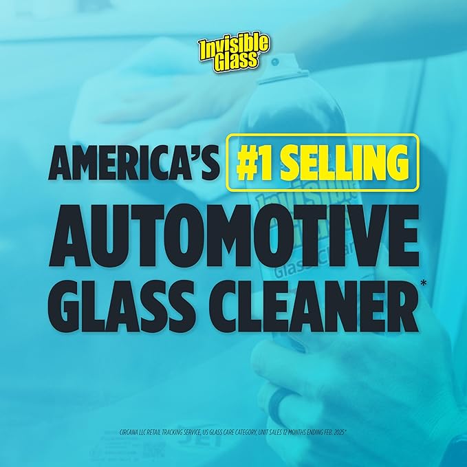 Invisible Glass 92163-3PK Premium Glass Cleaner Spray for Car Windshields and Windows – Automotive and Home Window Cleaner – Streak-Free, Ammonia-Free, Tint-Safe – 16 fl oz (Pack of 3)