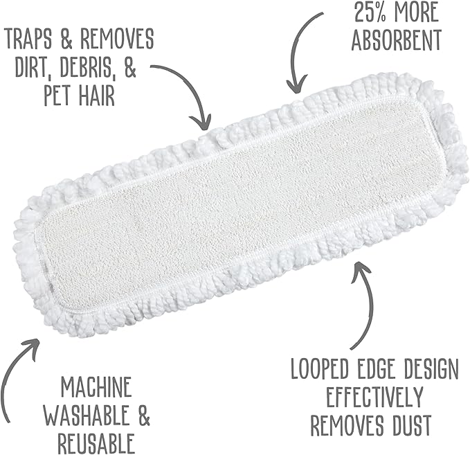Quick Shine Ultimate Gold Clean + Polish Mop Kit | All-in-One 9 Pc Kit w/Interchangeable Attachments | No Batteries Needed | Pro Cleaning System for All Floor Types | 2-in-1 Mop