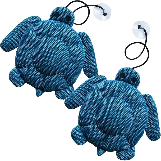 Hot Tub Scum Absorber, 2 Pack Hot Tub Accessories for Adults, Turtle Hot Tub Sponge Scum Cleaner Gifts for Spa, Reusable Oil Absorbing Scumbug Remover Keeps Water Clean