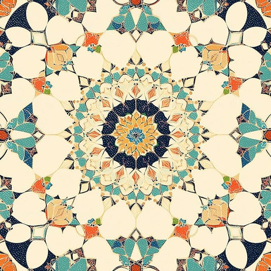 10PCS 12x12 Inch Moroccan Mosaic Peel and Stick Floor Tiles Removable Self Adhesive Vinyl Flooring Stickers for Bathroom Entryway Kitchen Home Decor