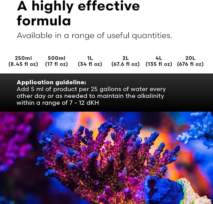 Brightwell Aquatics - Reef Code B - Balanced Calcium & Alkalinity System Water Conditioner - For All Saltwater Marine Fish & Reef Fish Tanks - Aquarium Water Treatments, 16.9 fl oz