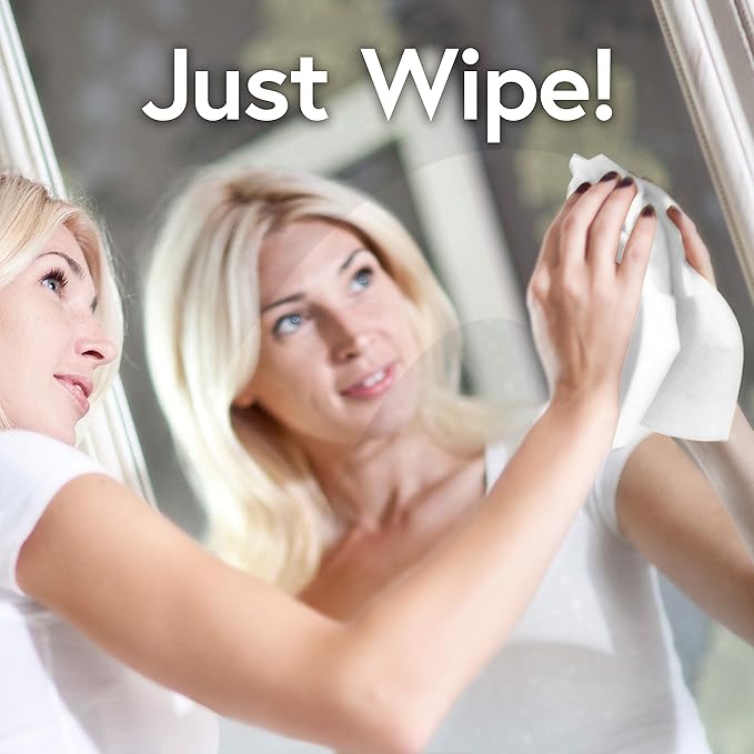 Windex Wipes Glass Cleaning, Pre-Moistened Glass and Surface Wipes to Clean Home Surfaces, Household Essentials, Original Scent, 38 Count (Pack of 2)