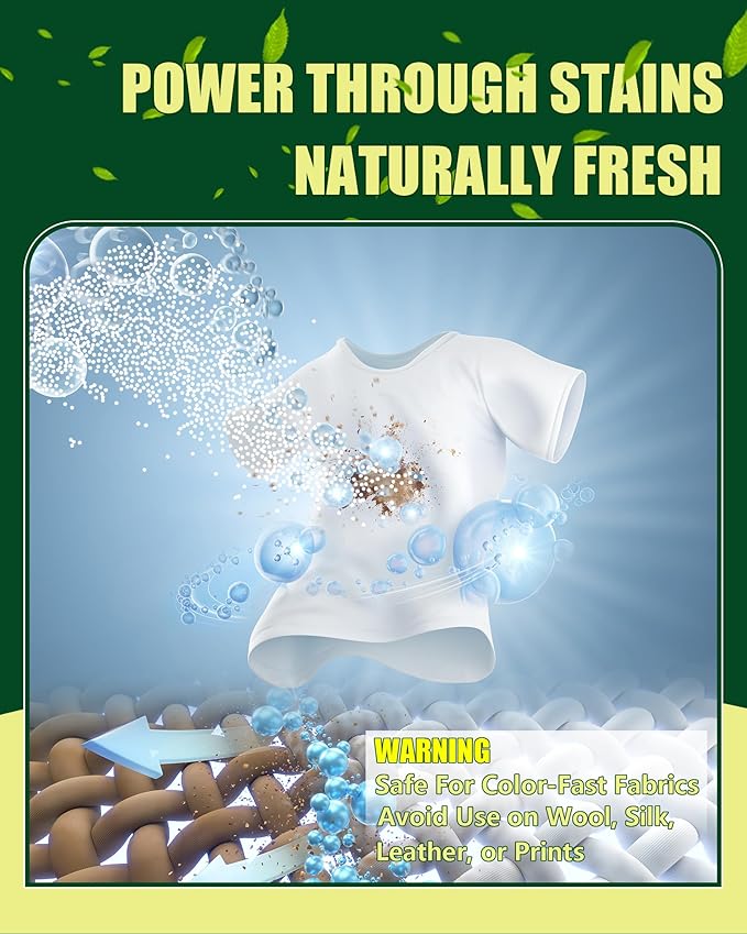 Pet Hair Dissolver for Laundry - Removes 96.7% Dog & Cat Hair, Detergent + Removes Odors & Residue，HE Compatible for Front & Top Load Washers, Septic Safe