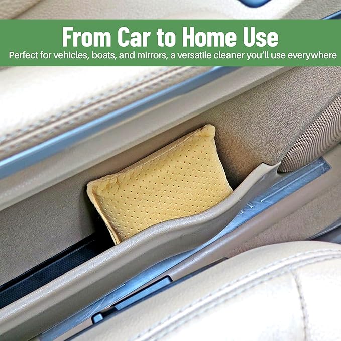 Evelots Car Windshield Cleaner Chamois, 4 Pack, Window Glass Defogger Sponge, Yellow