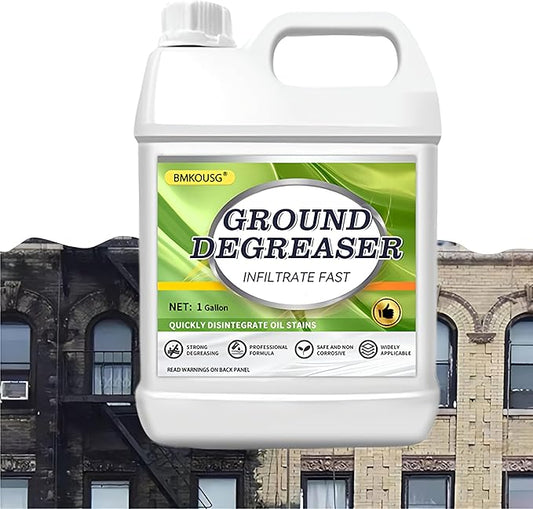 Heavy Duty Degreaser for Concrete & Garage Floors – Fast-Acting Oil Stain Remover for Driveways, Auto Shops, Kitchens | Industrial Strength, Safe on Tile, Stone, Cement | 1 Gallon