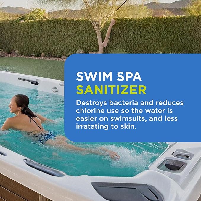 FROG @Ease Replacement SmartChlor Cartridges for use with Swim Spa FROG @Ease Floating System - Swim Spa Sanitizer System Supports Less Chlorine Use - 3 Pack + 4 Maintain