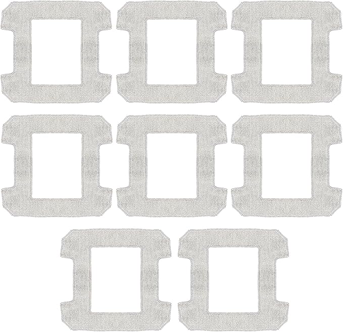 8 Pack Cleaning Rag for Ecovacs Winbot W2 Omni, W1, W1 Pro Window Vacuum Cleaner Robot, Washable and Reusable Mop Cloth Pad Accessories