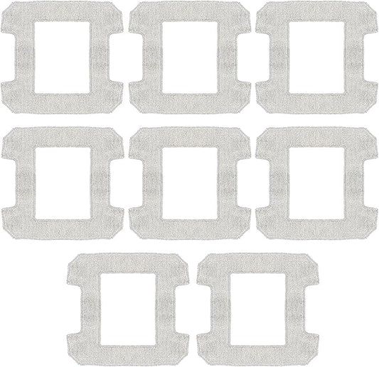 8 Pack Cleaning Rag for Ecovacs Winbot W2 Omni, W1, W1 Pro Window Vacuum Cleaner Robot, Washable and Reusable Mop Cloth Pad Accessories